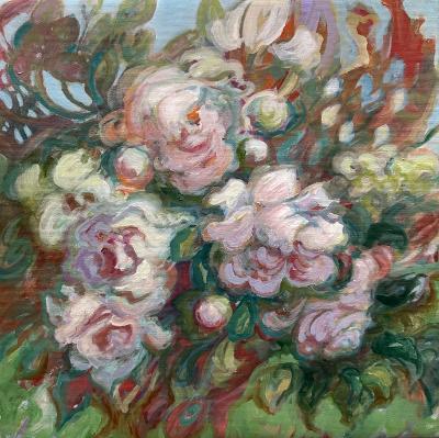 I’m Blushing 18”x 18” #214